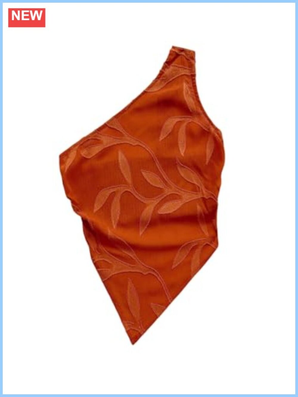 Boho One Shoulder Top Asymmetrical Hem Bandana Blouse